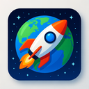 icon_geography_rocket_futuristic icon preview