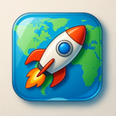icon_geography_rocket_glassy icon preview