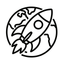 icon_geography_rocket_line_art icon preview