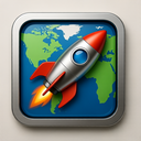 icon_geography_rocket_metallic icon preview