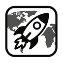 icon_geography_rocket_monochrome icon preview