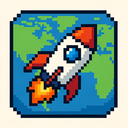 icon_geography_rocket_pixel_art icon preview