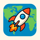 icon_geography_rocket_playful icon preview