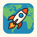 icon_geography_rocket_simplified icon preview