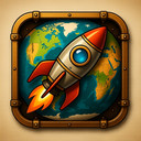 icon_geography_rocket_steampunk icon preview