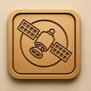 icon_geography_satellite_embossed icon preview