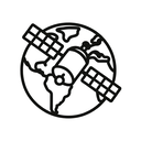icon_geography_satellite_line_art icon preview