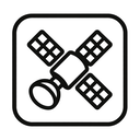 icon_geography_satellite_monochrome icon preview