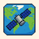 icon_geography_satellite_pixel_art icon preview
