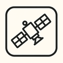 icon_geography_satellite_thin icon preview