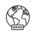 icon_geography_server_minimal_outline icon preview