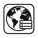 icon_geography_server_monochrome icon preview