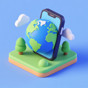 icon_geography_smartphone_3d_isometric icon preview