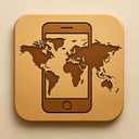 icon_geography_smartphone_embossed icon preview