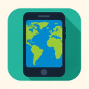 icon_geography_smartphone_flat_design icon preview