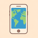icon_geography_smartphone_flat_pastel icon preview