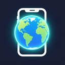 icon_geography_smartphone_glow_effect icon preview