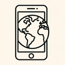icon_geography_smartphone_line_art icon preview