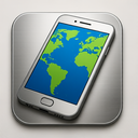 icon_geography_smartphone_metallic icon preview