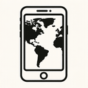 icon_geography_smartphone_monochrome icon preview