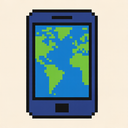 icon_geography_smartphone_pixel_art icon preview
