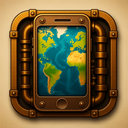 icon_geography_smartphone_steampunk icon preview