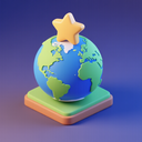 icon_geography_star_3d_isometric icon preview