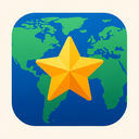 icon_geography_star_abstract icon preview
