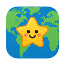 icon_geography_star_cartoon icon preview