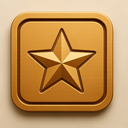 icon_geography_star_embossed icon preview
