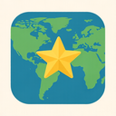 icon_geography_star_minimalist icon preview