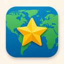 icon_geography_star_modern icon preview