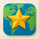 icon_geography_star_origami icon preview