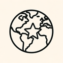 icon_geography_star_outline icon preview