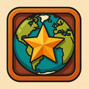 icon_geography_star_retro icon preview