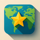 icon_geography_star_shadow_effect icon preview