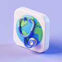 icon_geography_stethoscope_3d_isometric icon preview