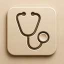 icon_geography_stethoscope_embossed icon preview