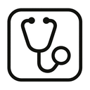 icon_geography_stethoscope_monochrome icon preview