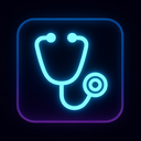 icon_geography_stethoscope_neon icon preview