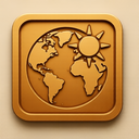 icon_geography_sun_embossed icon preview