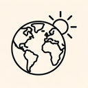 icon_geography_sun_line_art icon preview