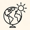 icon_geography_sun_minimal_outline icon preview