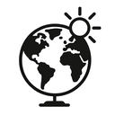 icon_geography_sun_monochrome icon preview