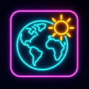 icon_geography_sun_neon icon preview