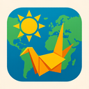 icon_geography_sun_origami icon preview