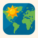 icon_geography_sun_sharp_edges icon preview