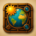 icon_geography_sun_steampunk icon preview