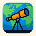 icon_geography_telescope_abstract icon preview