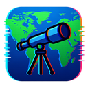 icon_geography_telescope_digital_glitch icon preview